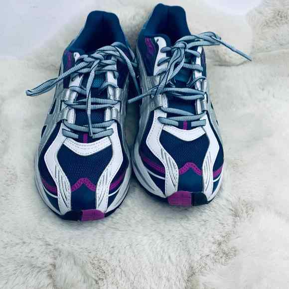 Asics OG Gel Preleus Size 7 Walking Shoe Teal- Silver- Fushia Color Way - Picture 2 of 11